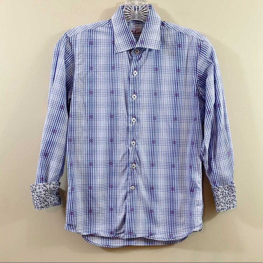 Robert Graham Windowpane Plaid Button Down Shirt